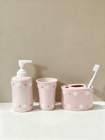 粉嫩小花洗浴套装