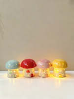 可爱小蘑菇陶瓷灯