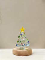 玻璃圣诞树装饰——白色