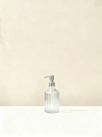 竖纹玻璃洗浴瓶