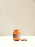 橙色玻璃收纳罐7