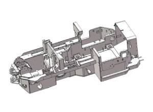 CHASSIS WELDMENT -LOW HEIGHT MECHANICAL GRADER