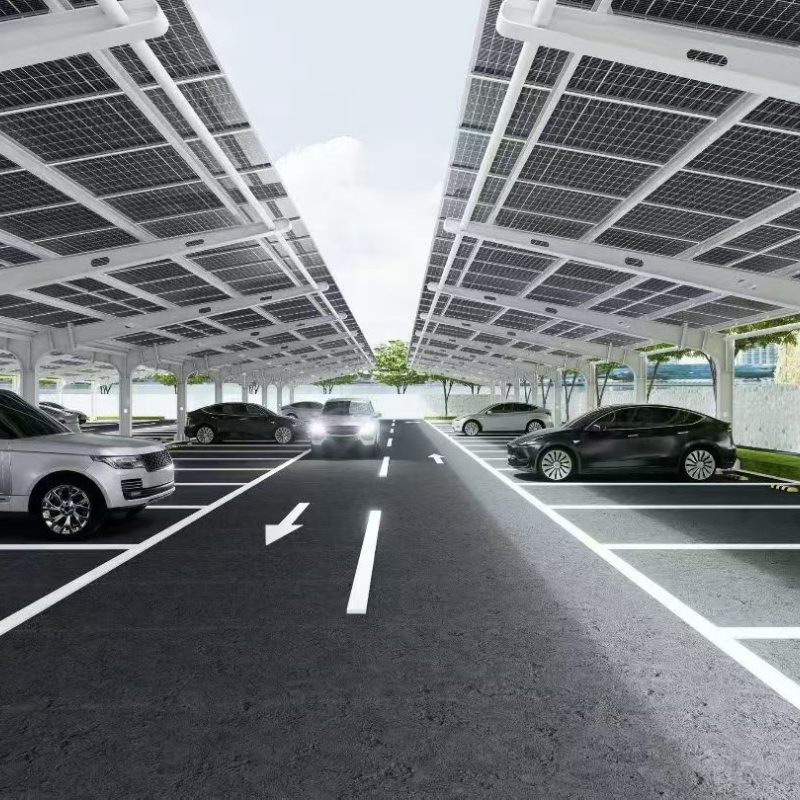 carparkinglotwithsolarpanelpowerchargingstation