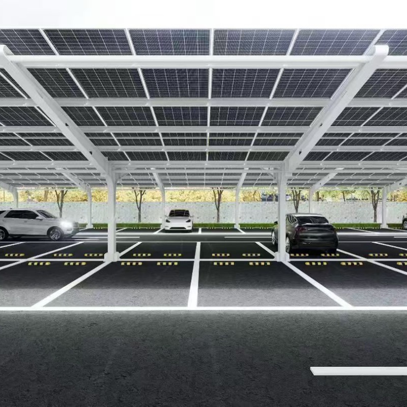 carparkinglotwithsolarpanelpowersystem