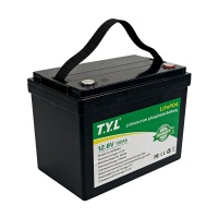 12.8V100ah800尺寸图片-12.8v100ah铅改锂白底-侧面