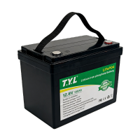 12.8V100ah800尺寸图片-12.8v100ah铅改锂白底-侧面