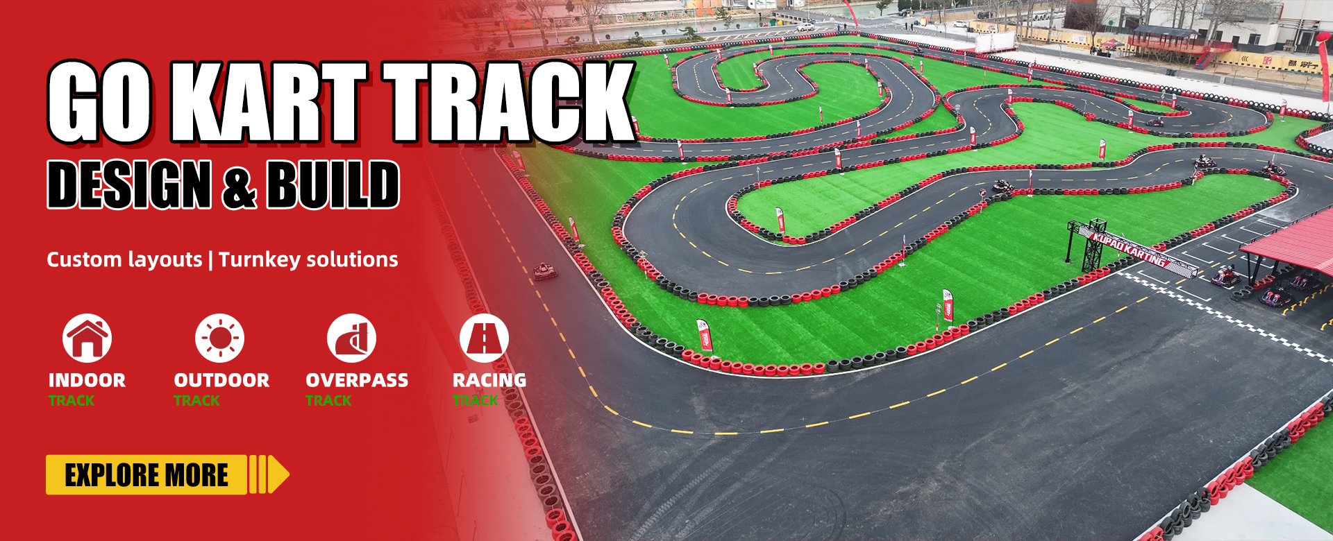 From concept to completion — indoor &amp; outdoor tracks built for safety, speed, and maximum revenue.