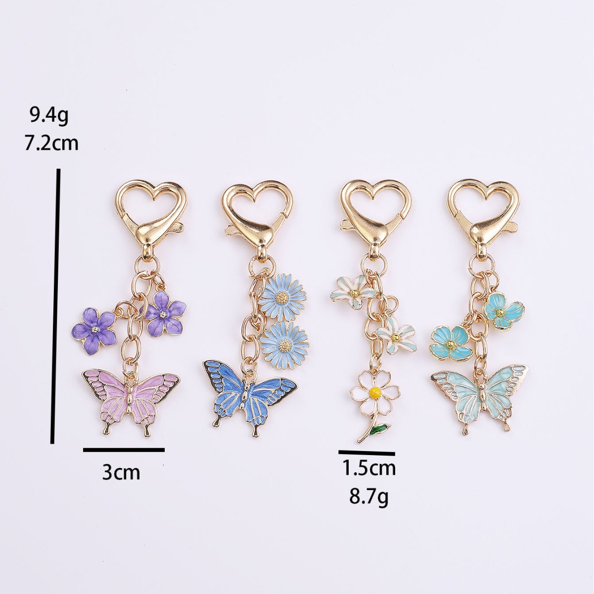 彩色蝴蝶金属钥匙扣甜美爱心龙虾扣挂-O1CN01kNLebJ1iMnLZ6zvng_!!937534399-0-cib