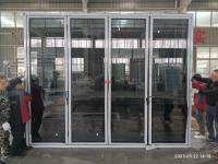 77断桥铝折叠平开门1