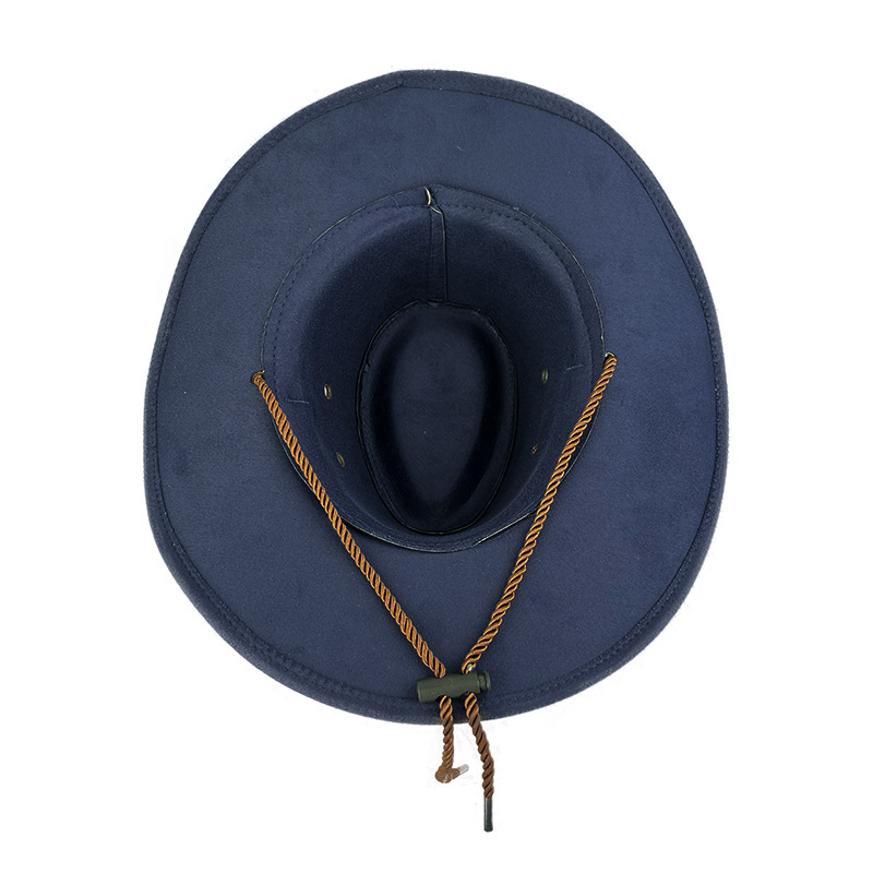 ClassicWesternFeltLeatherSuedeCowboyHat