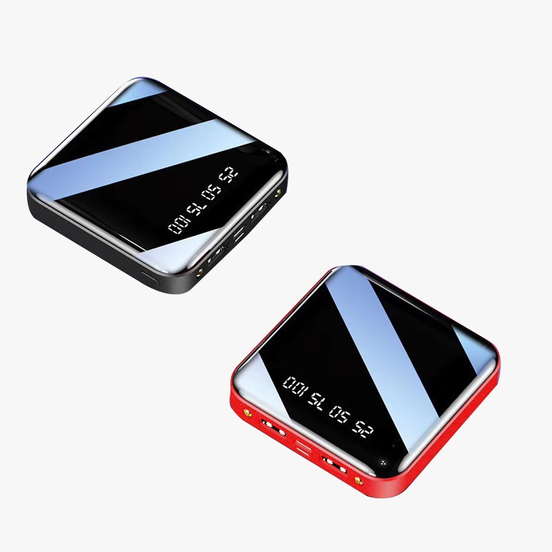 customized10000mAhLEDDigitalDisplayUSBMiniPortablePowerBan