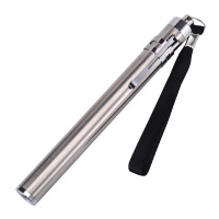 customizedStainlessSteelLEDFlashlightwithClipandKeychain