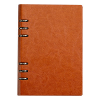 RefillablePULeatherRound6-RingBinderCoverNotebook