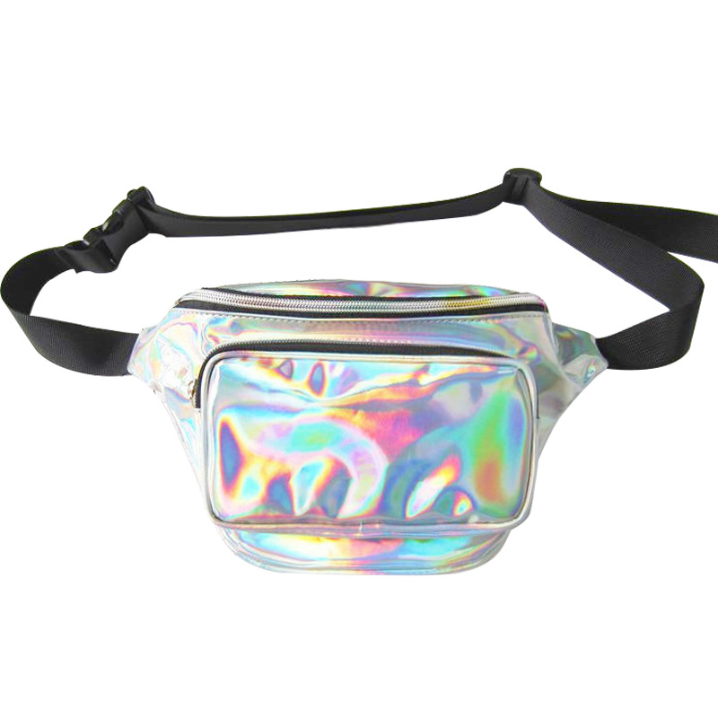 customReflectiveSilverFannyPack