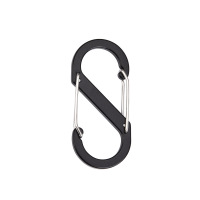 SShapedAluminiumCarabinerwithKeyRing