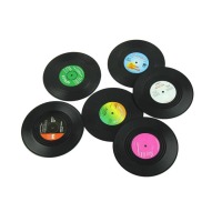 VinylRecordDrinkCoasterCupMat