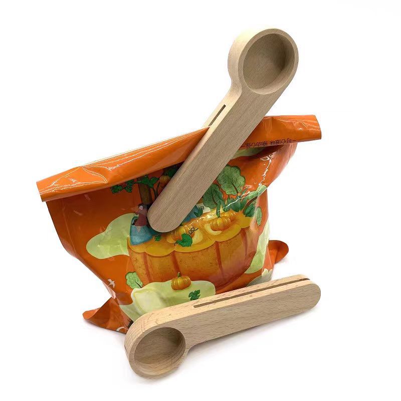 customizedWoodenCoffeeScoopwithClip