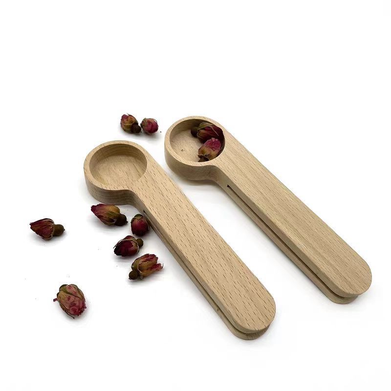 customWoodenCoffeeScoopwithClip