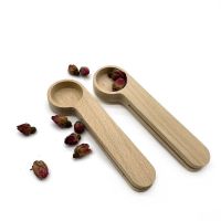 customWoodenCoffeeScoopwithClip