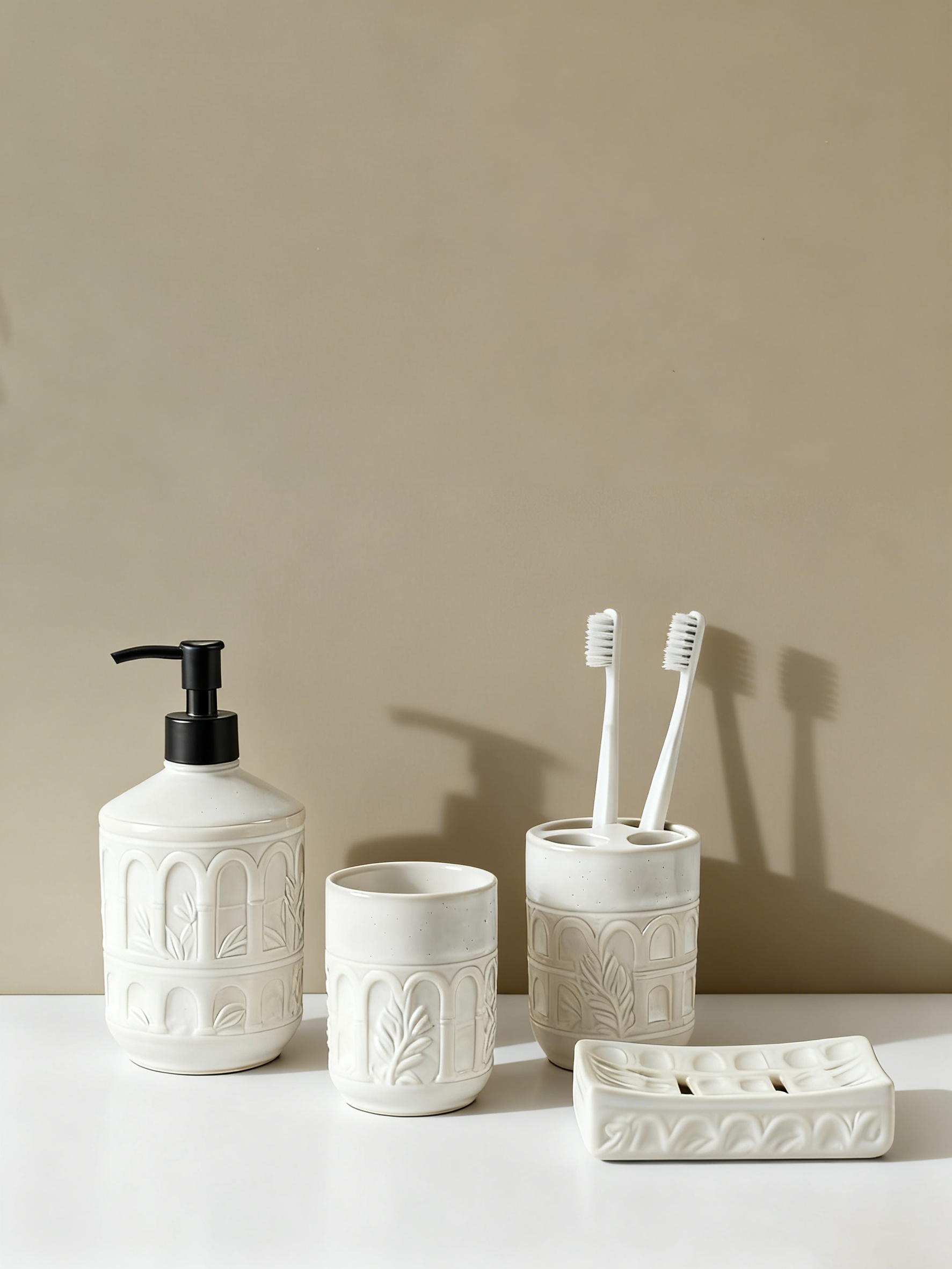 优雅花纹洗浴套装