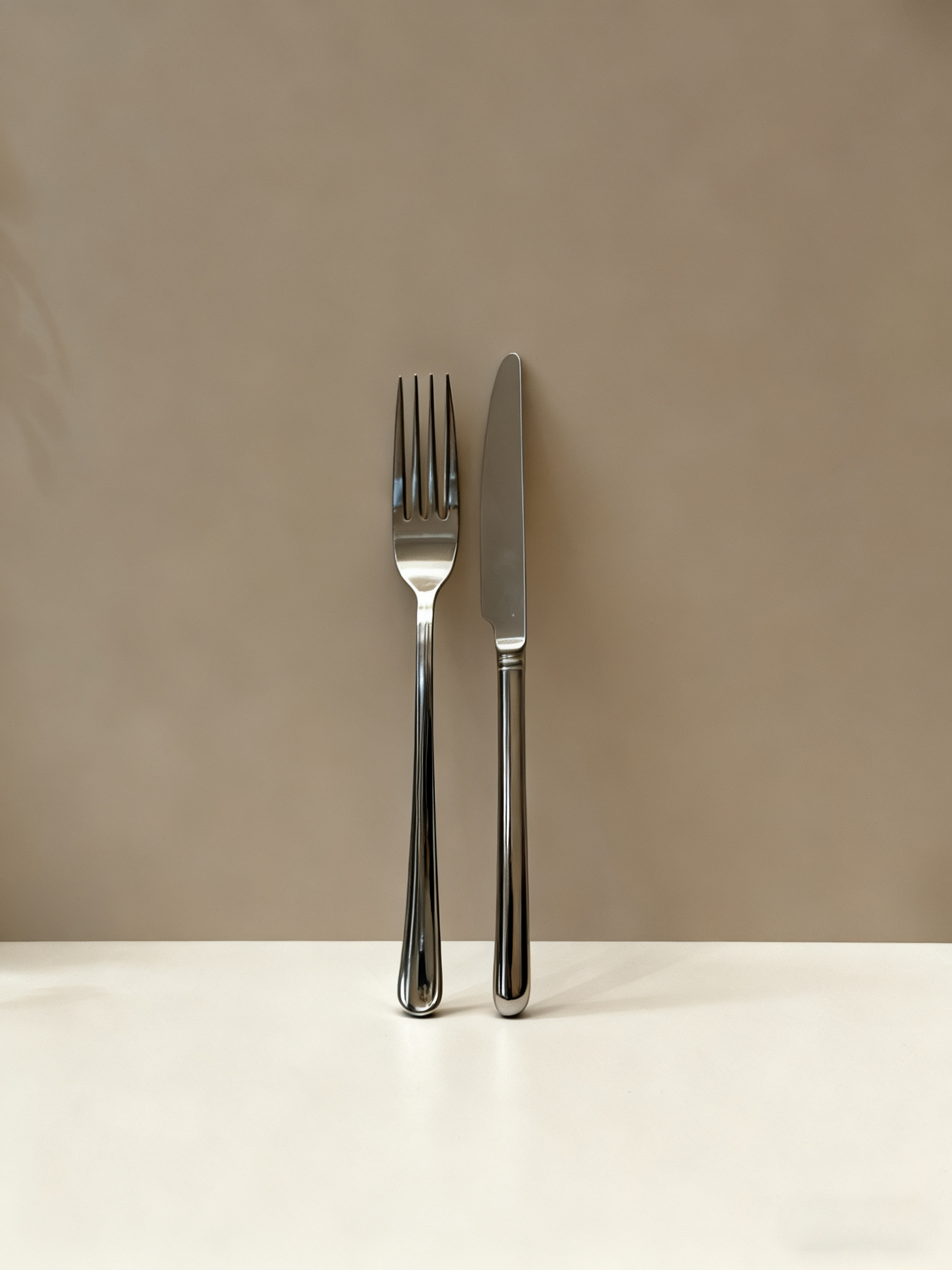 在背景中融入刀叉