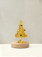 玻璃圣诞树装饰——黄色