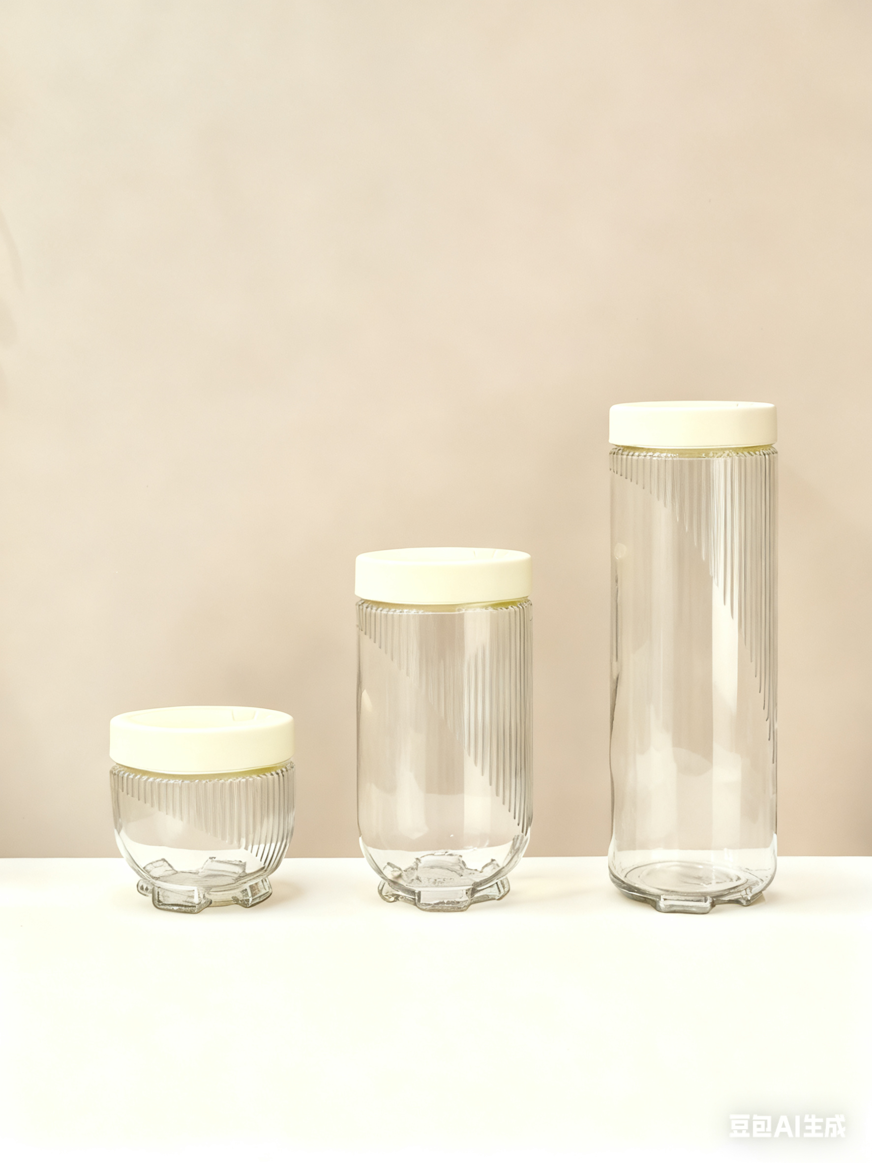 猫爪底玻璃储物罐