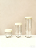 猫爪底玻璃储物罐