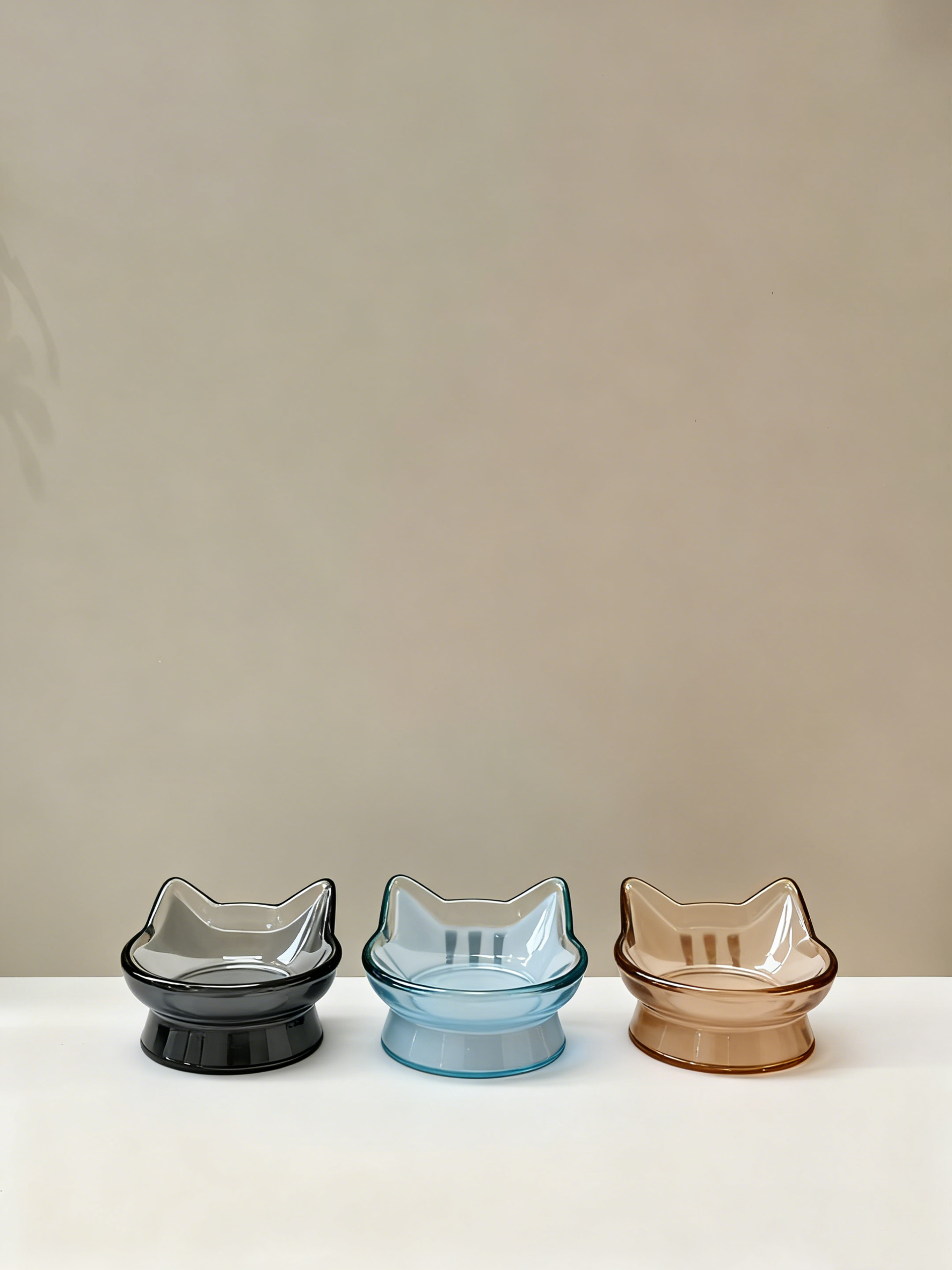 猫猫玻璃宠物碗