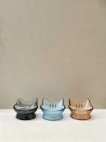 猫猫玻璃宠物碗