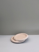 奶酪陶瓷宠物碗哑光粉6