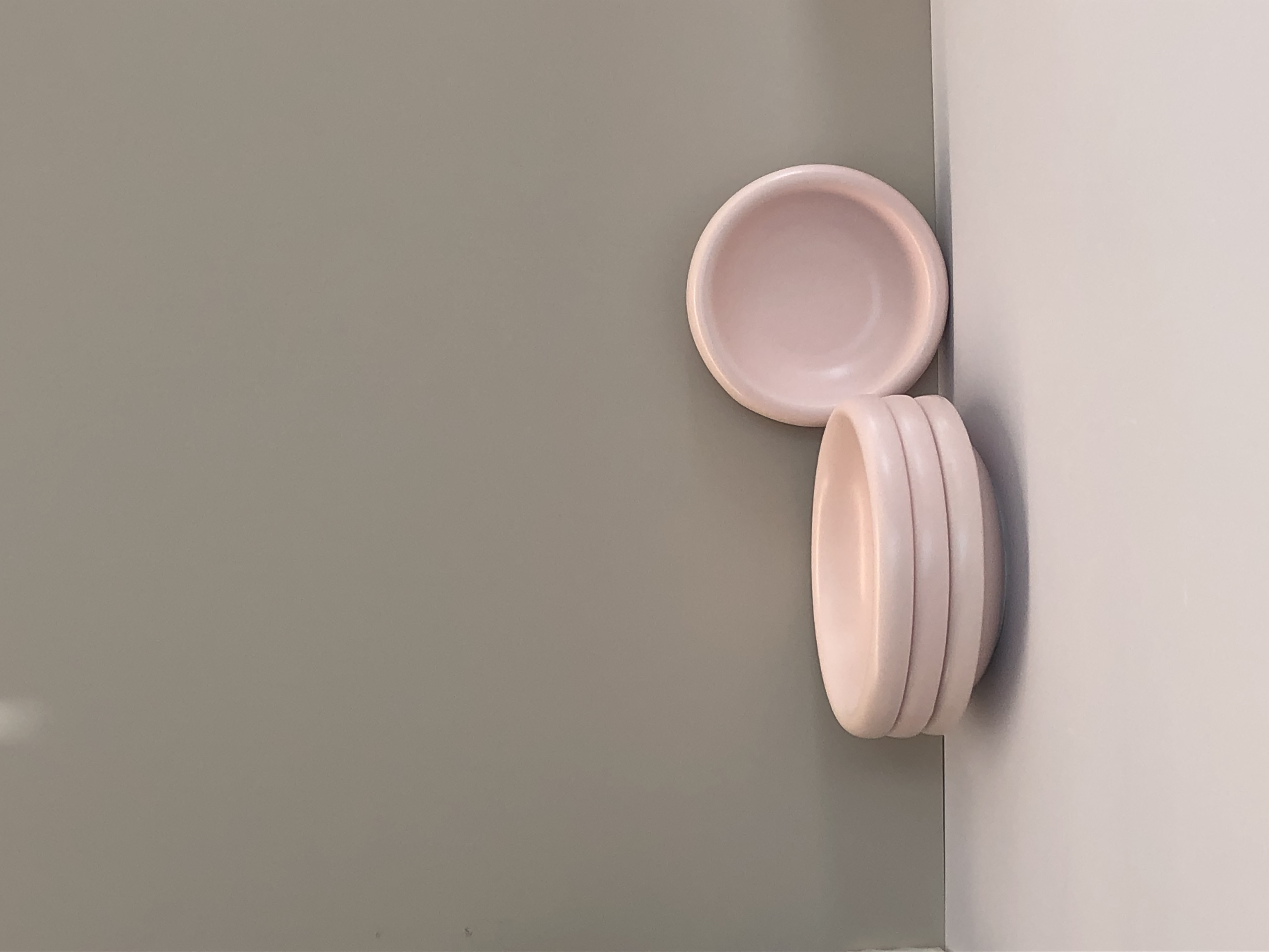 柔色陶瓷宠物盘哑光粉7