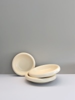 柔色陶瓷宠物盘哑光黄5