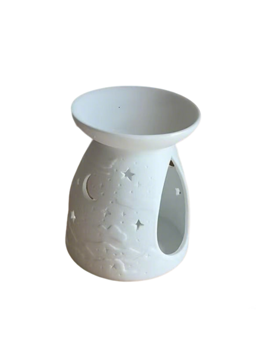 香薰-04纯白陶瓷香薰-星月DIA：6.5B：6.5H：12