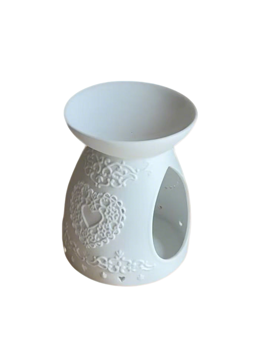 香薰-04纯白陶瓷香薰-爱心DIA：6.5B：6.5H：12