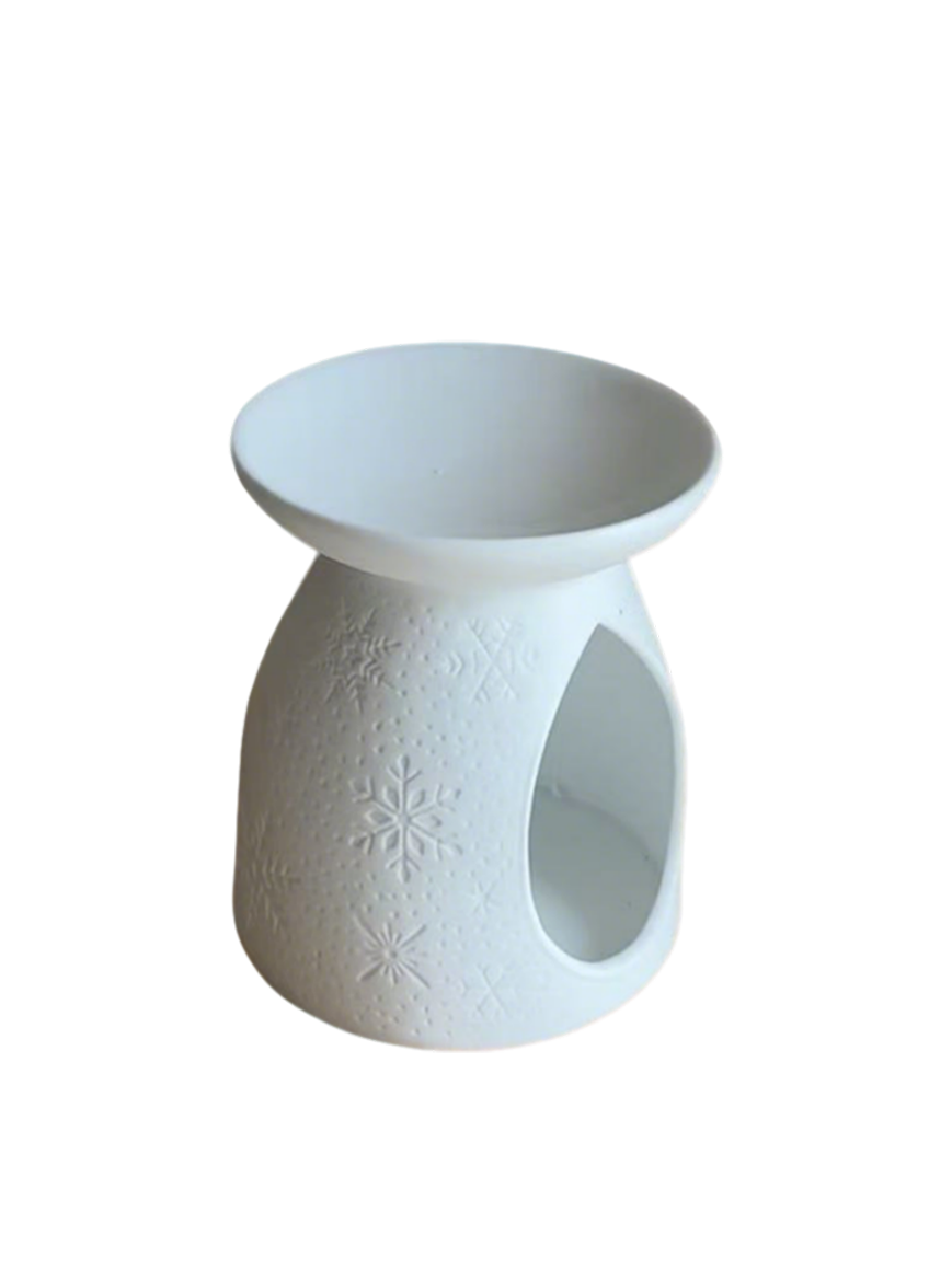 香薰-04纯白陶瓷香薰-雪花DIA：6.5B：6.5H：12