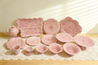 炻瓷盘大丽花浮雕纹套件-3