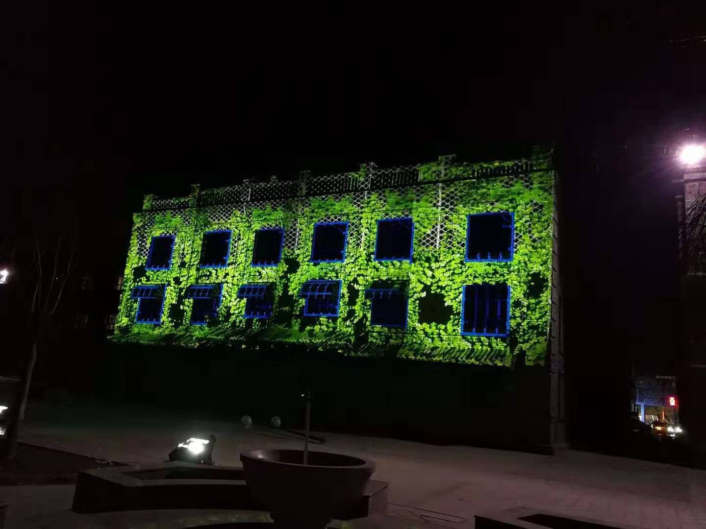 图片-工程影像灯-建筑物体图案效果-8