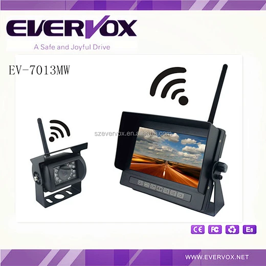 7inchTFTLCDwidescreenIP68waterproofwirelessmonitorwith4videoinput-图片2