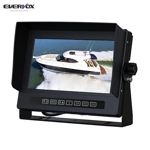 7inch800x480waterproofIP69Kmonitorwith3videoinput-图片2