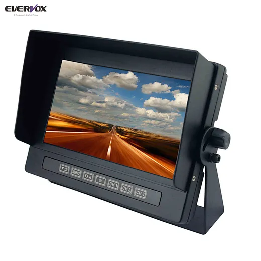 7inch800x480waterproofIP69Kmonitorwith3videoinput-图片3
