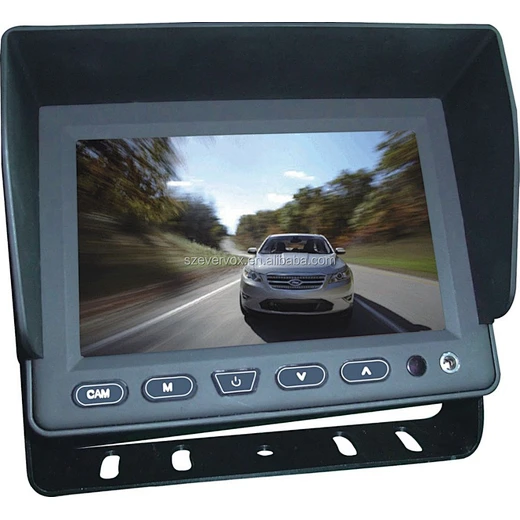 NewDesign7inch1080psmalldigitaltftsupportusbpctouchbuttoncarmonitorwith4channel-图片2