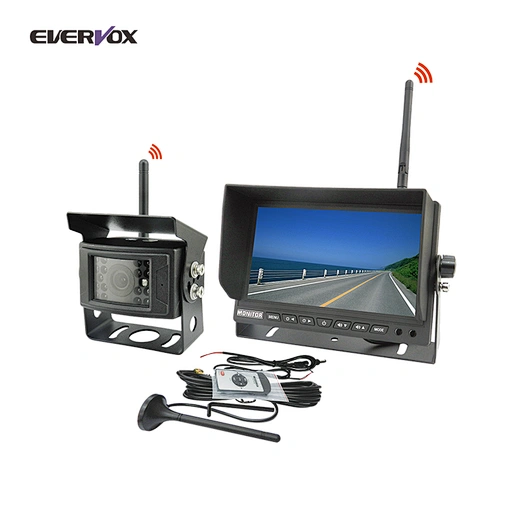 7InchLCDScreen,2.4GDigital720PAHD,WirelessCarMonitorSystemwithWideAngleViewCamera-图片1