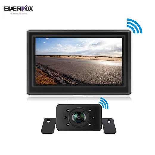 2.4GRearviewdigitalwirelesskit4.3inchcarmonitorwith1wirelessvideosignalinput-图片2