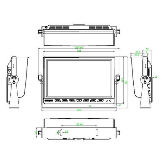 10.1Inch8Channel1080PAHDVehicleMobileDigitalVideoRecorderMonitor-图像05