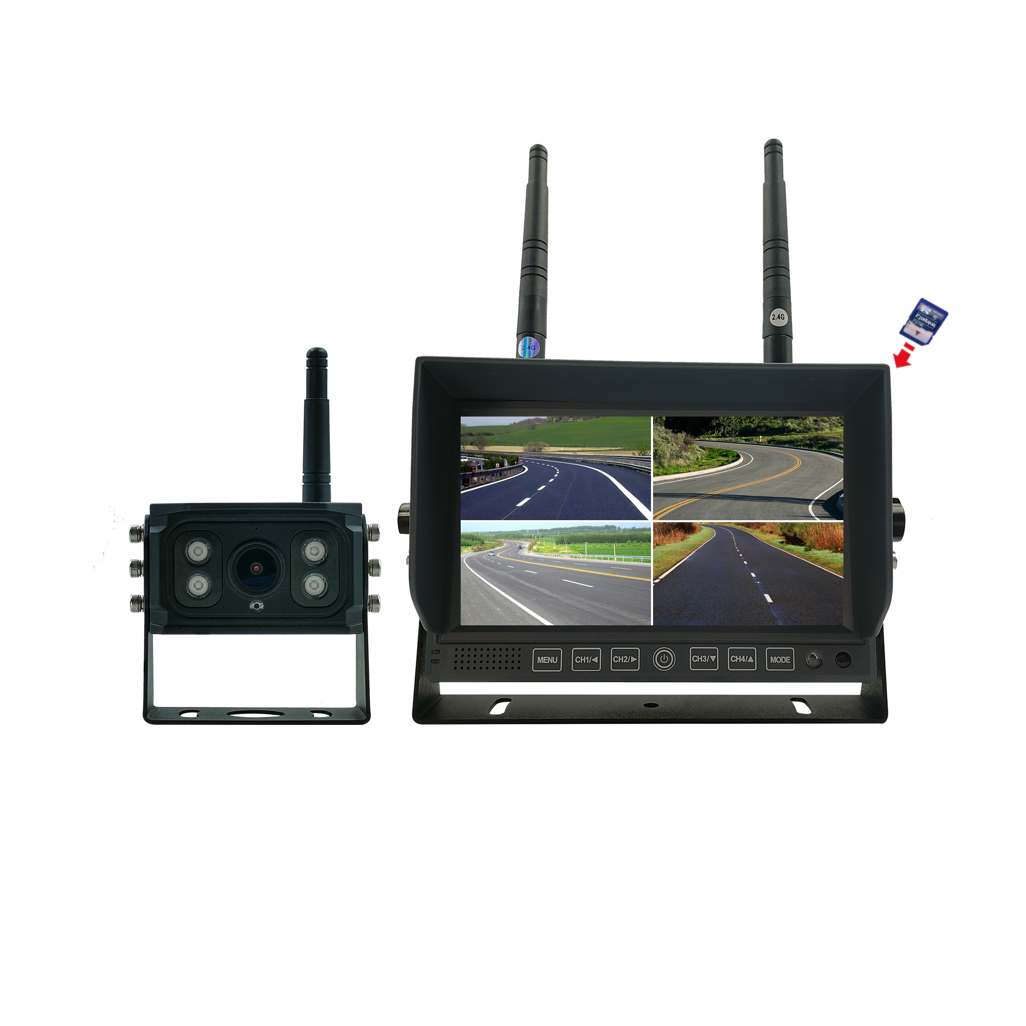 Wireless rear view system