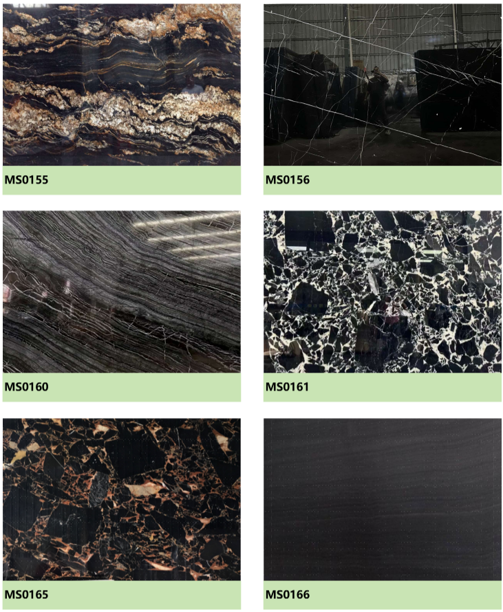 黑色、棕色大理石-2