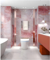 红色、紫色、蓝色大理石-1