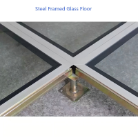 玻璃地板单-双-SteelFramedGlassFloor-1