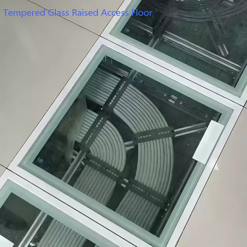 玻璃地板单-双-TemperedGlassRaisedAccessFloor-1